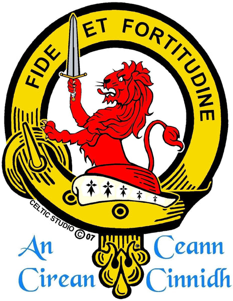 Farquharson Clan Crest Badge Skye Decanter