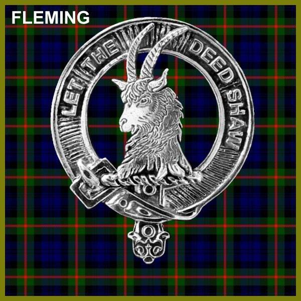 Fleming Clan Crest Badge Skye Decanter