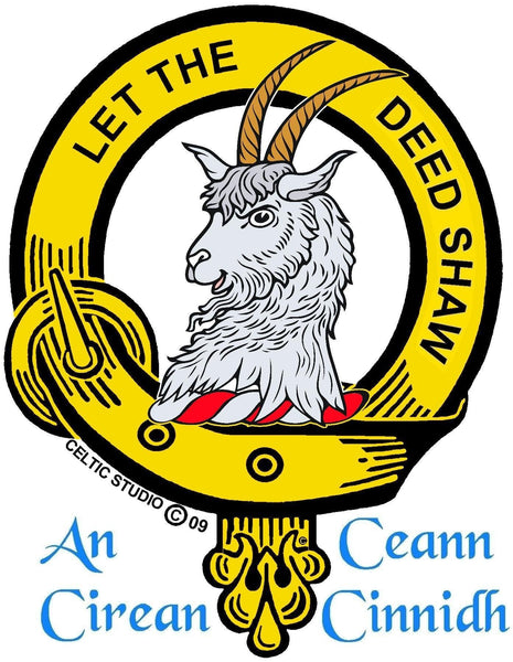 Fleming Clan Crest Badge Skye Decanter