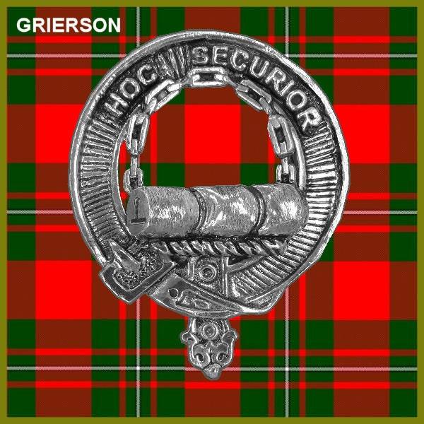 Grierson Clan Crest Badge Skye Decanter