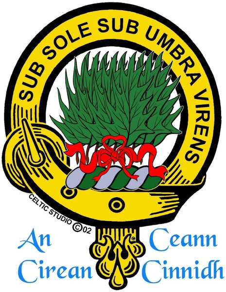 Irvine (Drum) Clan Crest Badge Skye Decanter