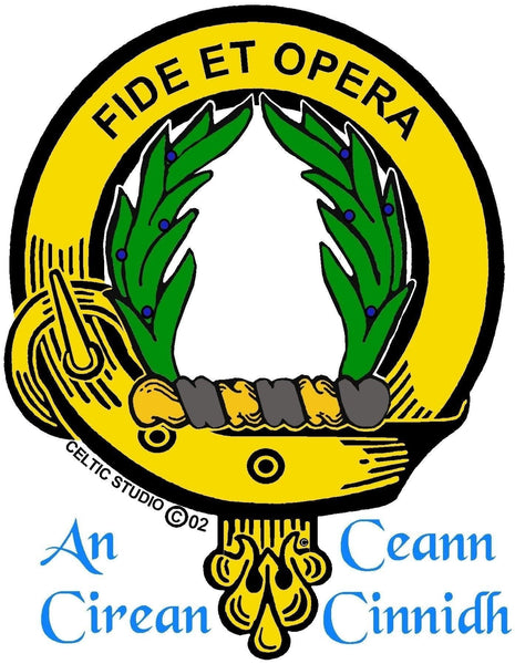 MacArthur Clan Crest Badge Skye Decanter