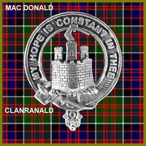 MacDonald (ClanRanald) Clan Crest Badge Skye Decanter