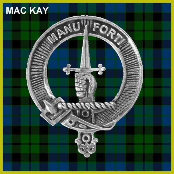 MacKay Clan Crest Badge Skye Decanter