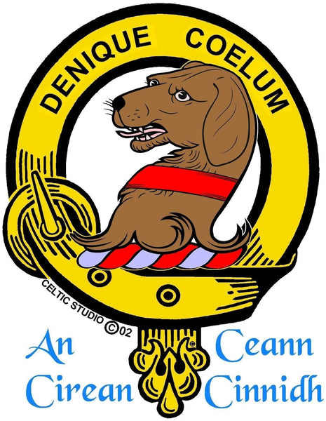 Melville Clan Crest Badge Skye Decanter