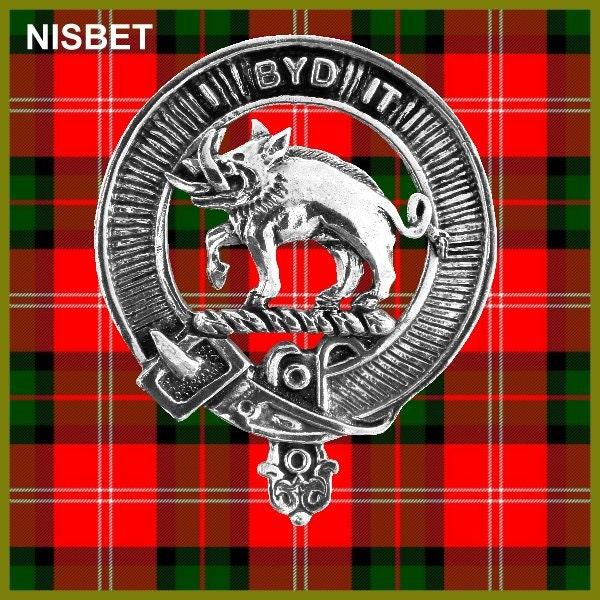 Nisbet Clan Crest Badge Skye Decanter