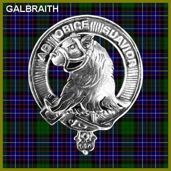Galbraith 8oz Clan Crest Scottish Badge Stainless Steel Flask