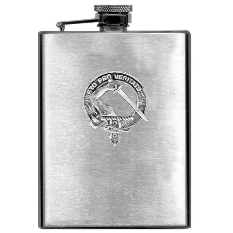 Guthrie 8oz Clan Crest Scottish Badge Flask