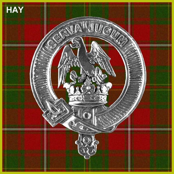 Hay 8oz Clan Crest Scottish Badge Stainless Steel Flask