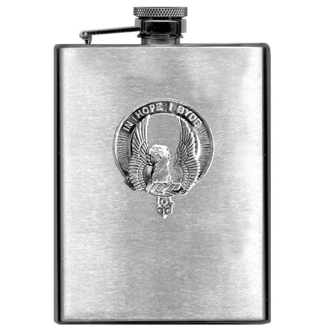 MacIain 8oz Clan Crest Scottish Badge Flask