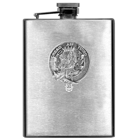 MacLaren 8oz Clan Crest Scottish Badge Flask