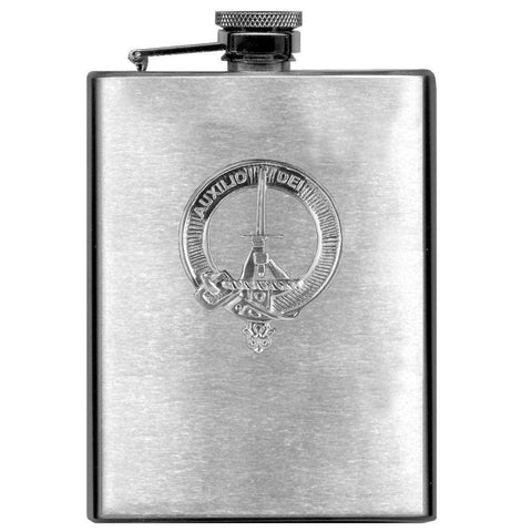 Muirhead 8oz Clan Crest Scottish Badge Stainless Steel Flask
