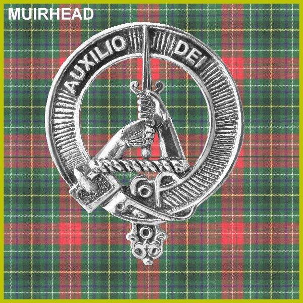 Muirhead 8oz Clan Crest Scottish Badge Stainless Steel Flask