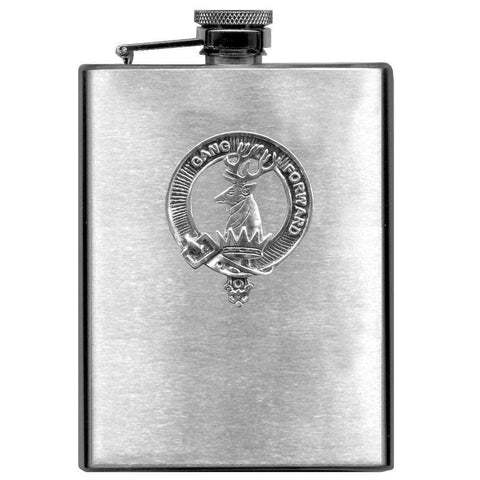 Stirling 8oz Clan Crest Scottish Badge Flask