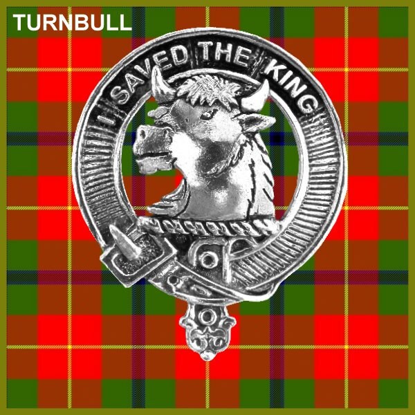 Turnbull 8oz Clan Crest Scottish Badge Stainless Steel Flask