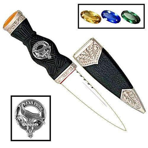 Glen Clan Crest Sgian Dubh, Scottish Knife