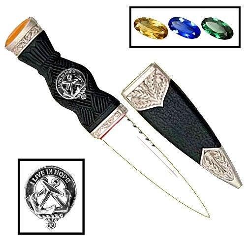 Kinnear Clan Crest Sgian Dubh, Scottish Knife