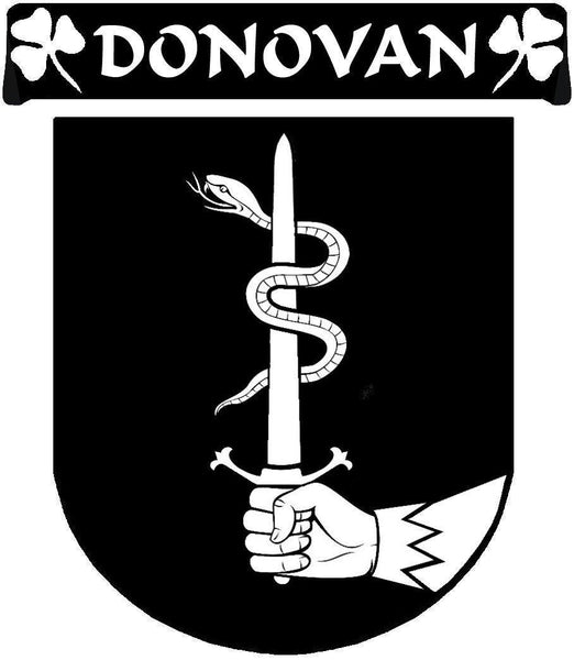 Donovan Irish Coat of Arms Disk Cufflinks