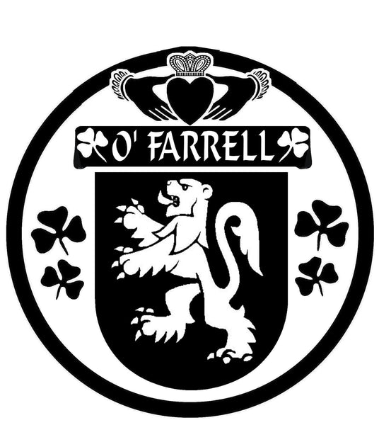 O'Farrell Irish Coat of Arms Disk Cufflinks