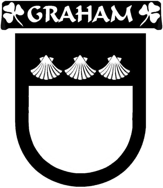 Graham Irish Coat Of Arms Disk Cufflink