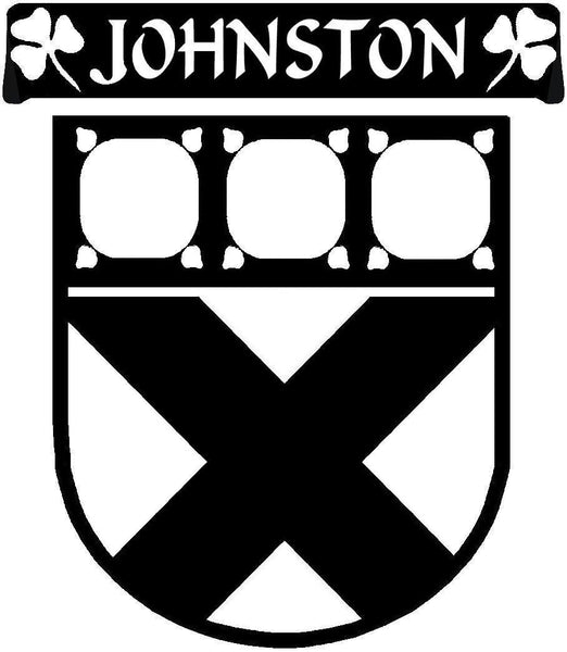 Johnston Irish Coat Of Arms Disk Cufflink