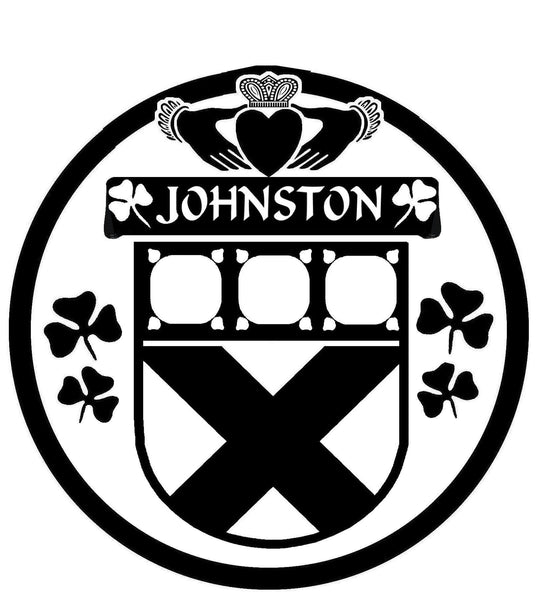 Johnston Irish Coat Of Arms Disk Cufflink