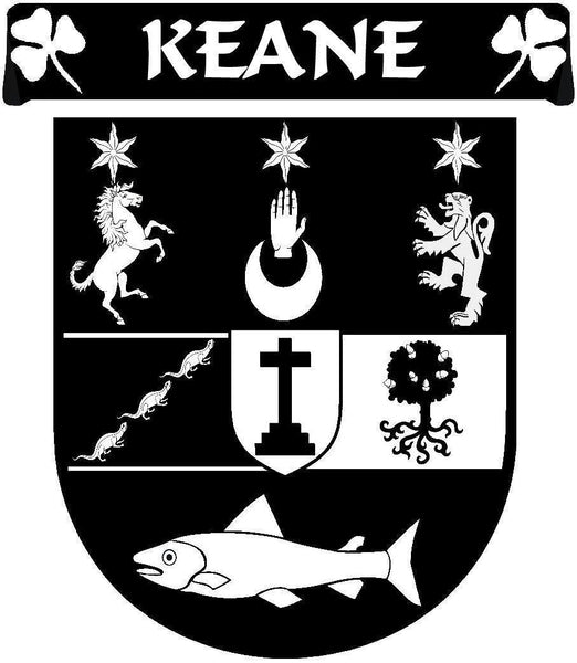 Keane Irish Coat Of Arms Disk Cufflink