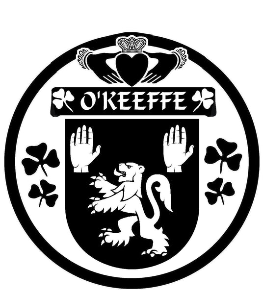 O'Keefe Irish Coat Of Arms Disk Cufflink