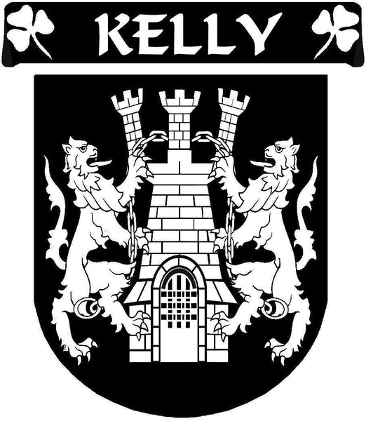 Kelly Irish Coat of Arms Disk Cufflinks