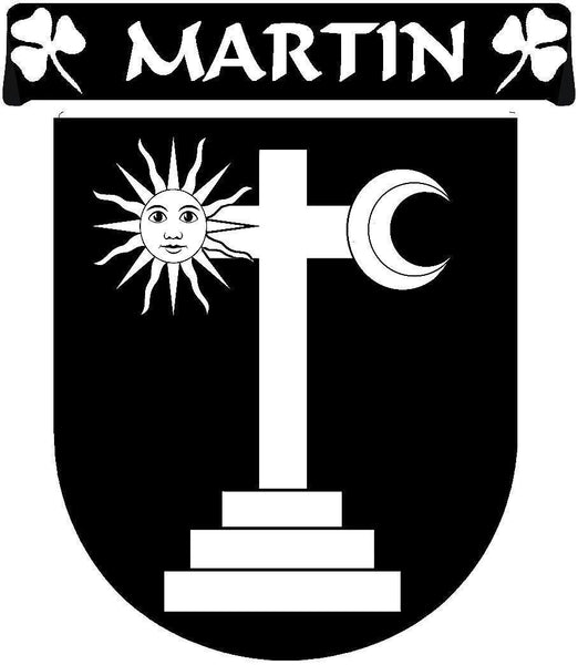 Martin Irish Coat Of Arms Disk Cufflink