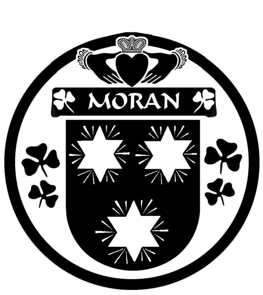 Moran Irish Coat Of Arms Disk Cufflink