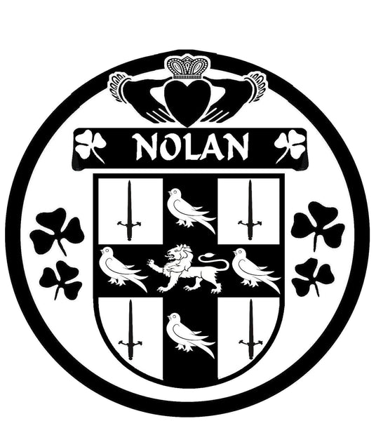 Nolan Irish Coat Of Arms Disk Cufflink