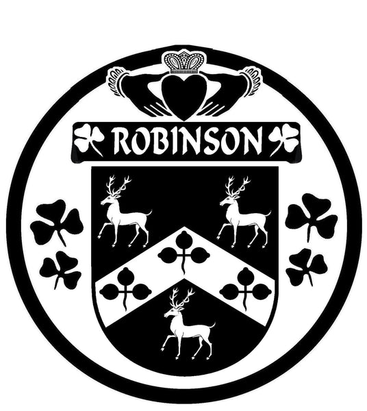 Robinson Irish Coat of Arms Disk Cufflinks