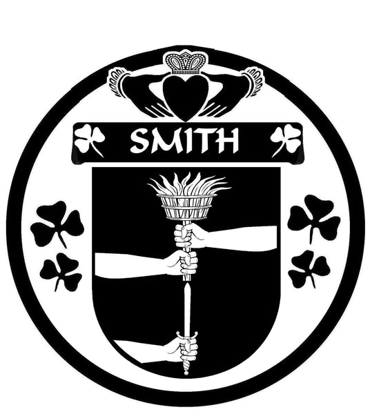 Smith Irish Coat of Arms Disk Cufflinks