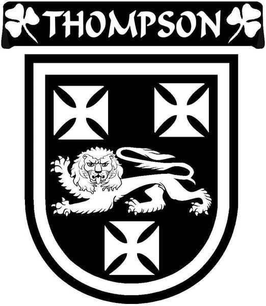 Thompson Irish Coat Of Arms Disk Cufflink