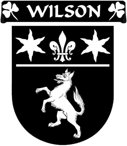 Wilson Irish Coat Of Arms Disk Cufflink