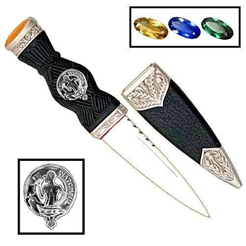 Darroch Clan Crest Sgian Dubh, Scottish Knife