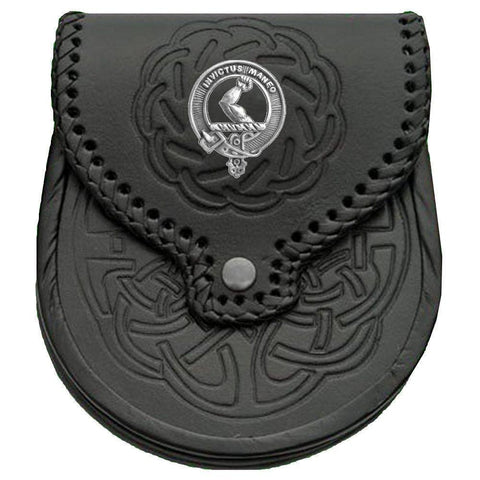 Armstrong Scottish Clan Badge Sporran, Leather