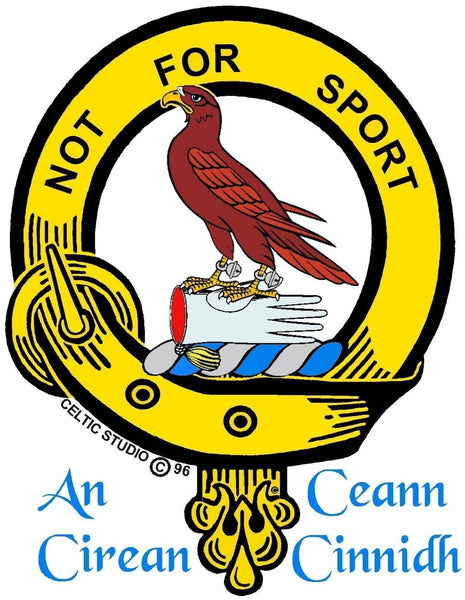 Clelland Scottish Clan Badge Sporran, Leather
