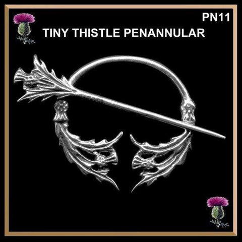Scottish Thistle Penannular Pin -Small