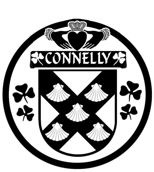 Connelly Irish Coat of Arms Disk Kilt Pin