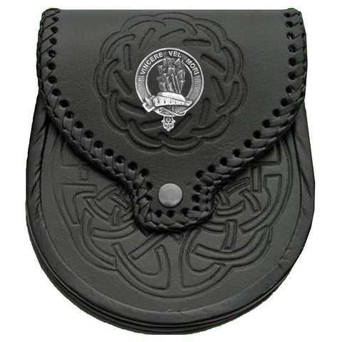 MacNeill (Barra) Scottish Clan Badge Sporran, Leather