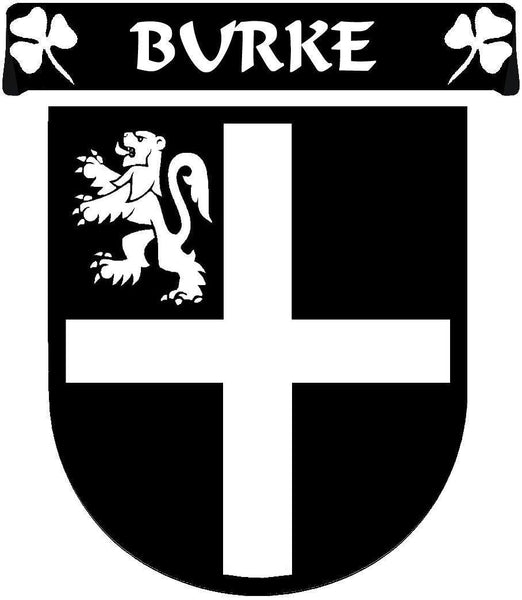 Burke Irish Coat of Arms Disk Cufflinks