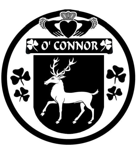 O'Connor Corcomroe Irish Coat Of Arms Disk Cufflinks