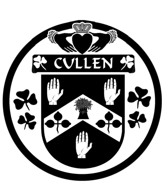 Cullen Irish Coat Of Arms Disk Cufflinks
