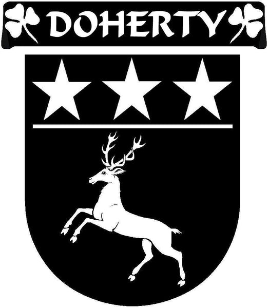 Doherty Irish Coat Of Arms Disk Cufflinks