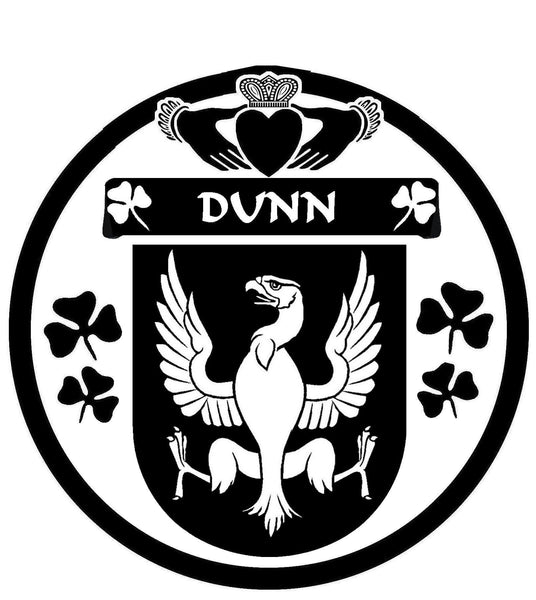 Dunn Irish Coat Of Arms Disk Cufflinks