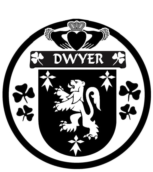 O'Dwyer Irish Coat of Arms Disk Cufflinks