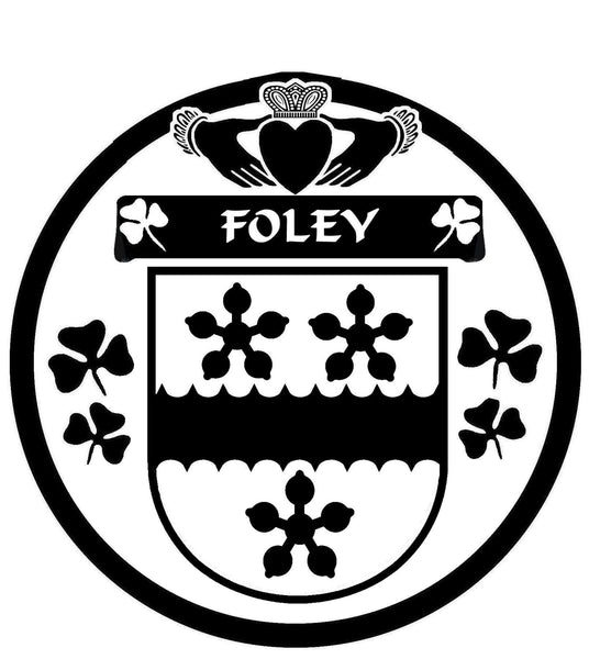 Foley rish Coat Of Arms Disk Cufflink