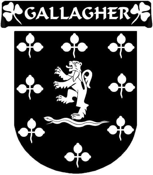 Gallagher Irish Coat of Arms Disk Cufflinks